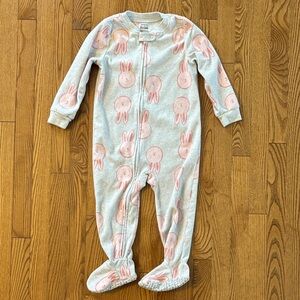 Carter's Pink Bunny Print Footie